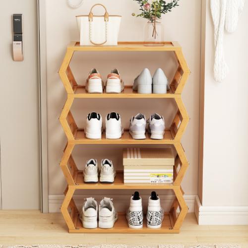 Moso Bamboe Schoenen Rack Organizer Solide Kaki stuk