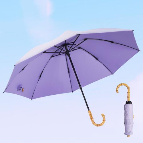 Aluminium Alloy & Polyester Foldable Umbrella 8 rid-frame & sun protection PC