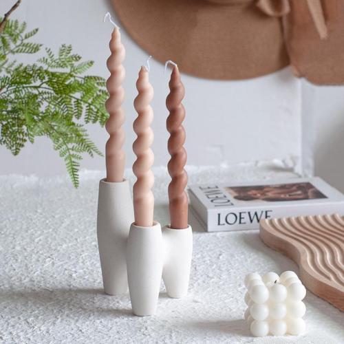 Ceramics Candle Holder for home decoration & Photography Prop Solid PC