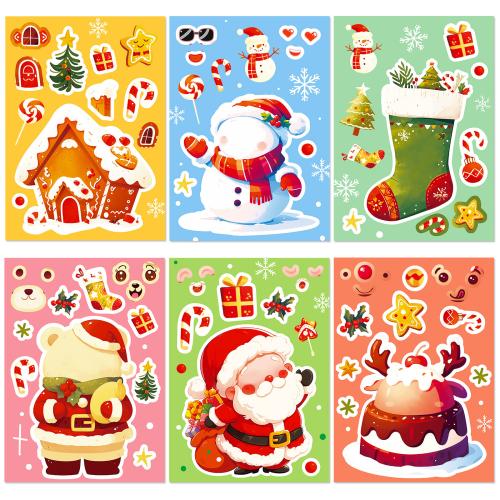 Pressure-Sensitive Adhesive & Paper Decorative Sticker durable & Cute & christmas design Bag