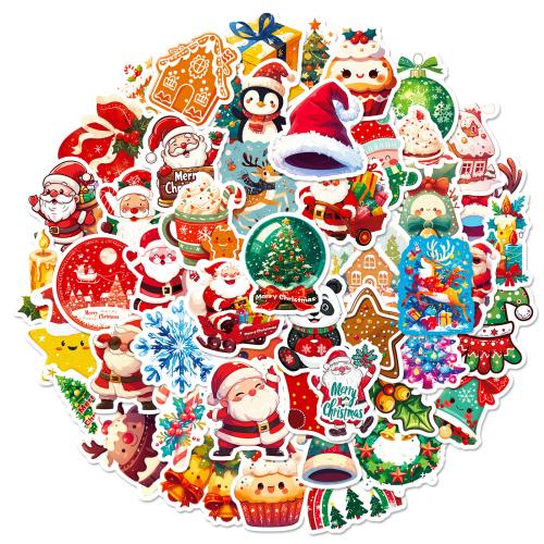 Pressure-Sensitive Adhesive & PVC easy cleaning & Waterproof Decorative Sticker christmas design 3. Bag