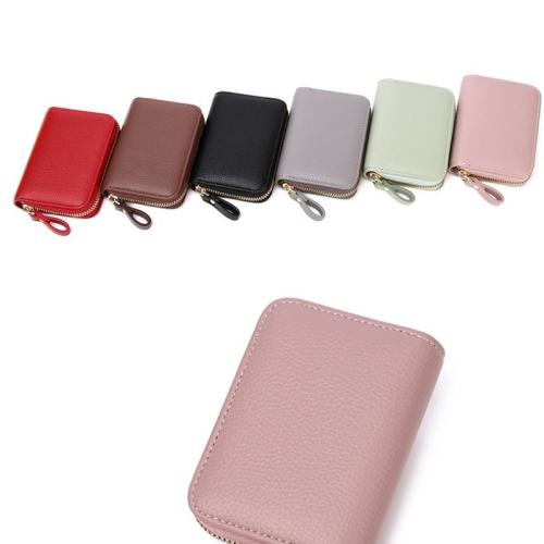 PU Leather Card Bag durable Solid PC