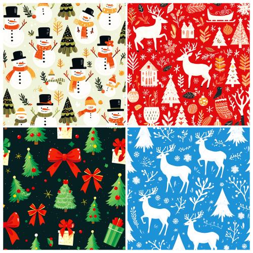 Offset Paper & Copper Paper Creative Wrapping Paper christmas design Bag