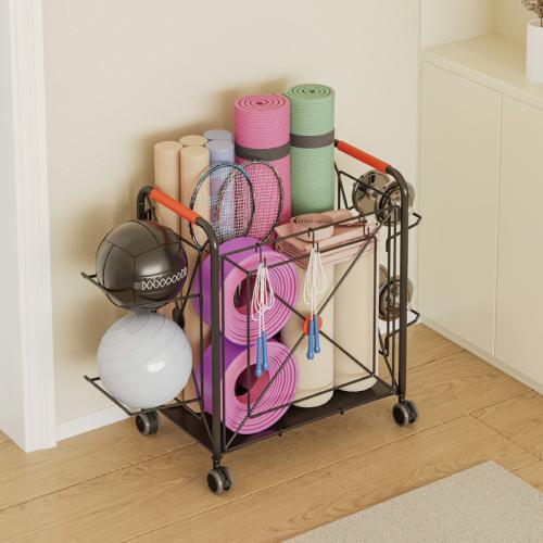 Carbon Steel Multifunction Storage Rack for storage & with pulley stoving varnish Solid PC