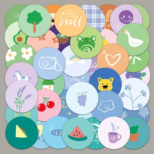 PVC-rubber Decoratieve sticker gemengd patroon gemengde kleuren Instellen