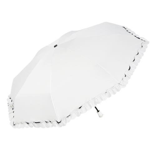 Aluminium Alloy & Vinyl & Pongee & Plastic Foldable Umbrella 8 rid-frame & sun protection Sliver Plated Lion PC