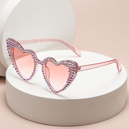 PC-Polycarbonate Sun Glasses anti ultraviolet & sun protection & with rhinestone PC