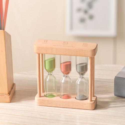 Wooden & Glass Hourglass Timer break proof PC