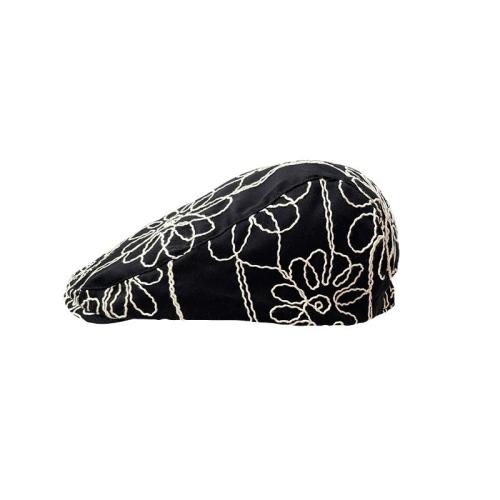 Cotton Berets sun protection embroidered floral : PC