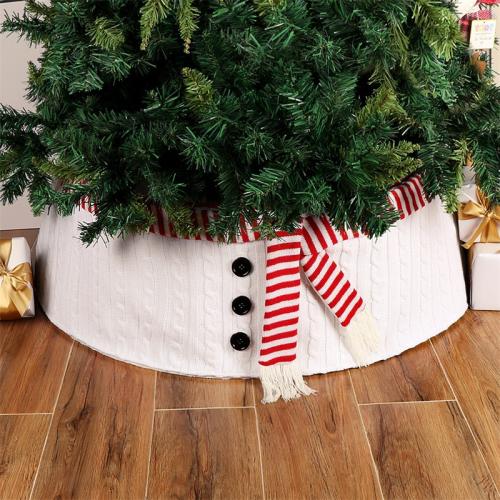 Non-Woven Fabrics Christmas Tree Skirt red and white PC