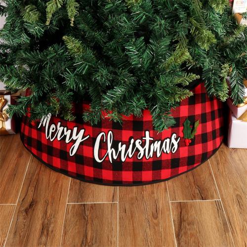 Plaids & Non-Woven Fabrics Christmas Tree Skirt printed letter PC