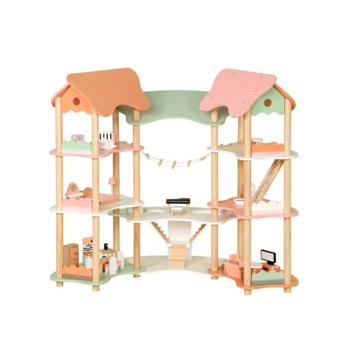 Wooden Play House Toy break proof Box