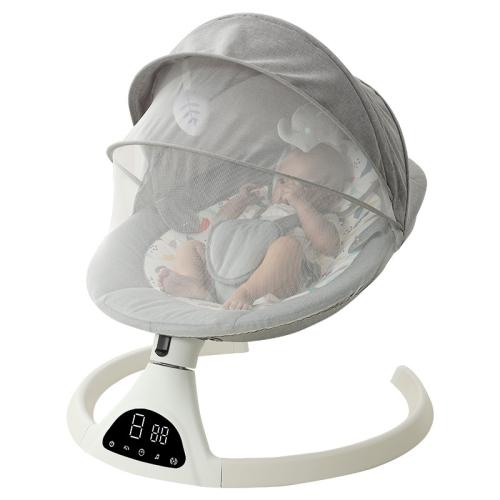 Aluminium Alloy & Engineering Plastics & Polyester Electric Baby Rocker light gray PC