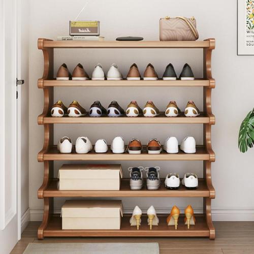 Moso Bamboo & Bois synthétique Organisateur de rack de chaussures Solide pièce