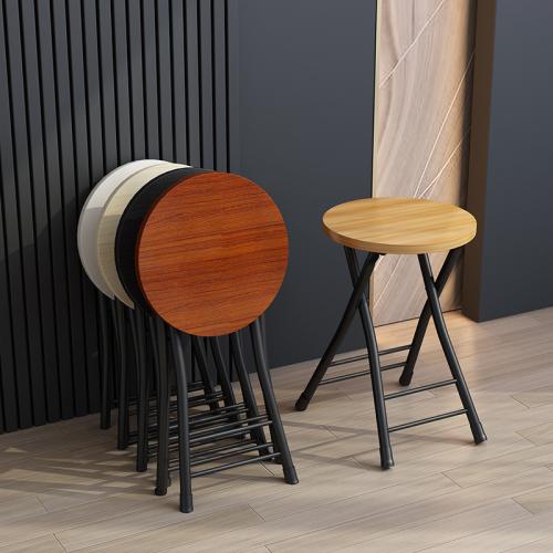 Metal & Wood Fiber Foldable Stool portable PC