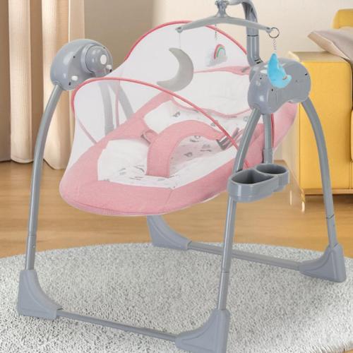 High Carbon Steel & Engineering Plastics & Linen Electric & Multifunction Baby Rocker PC