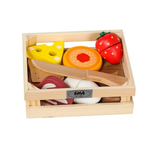 Bois Jouets de légumes de fruits Boîte