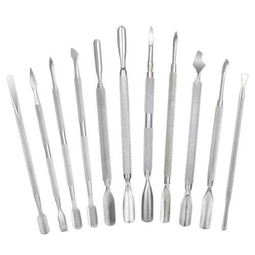 Stainless Steel Nail Art Tool set silver PC