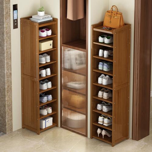 Moso Bamboo Multilayer Shoes Rack Organizer brown PC