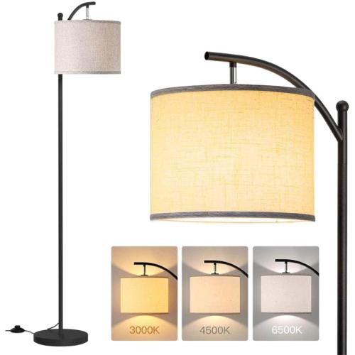 Iron & Linen Adjustable Light Color Floor Lamps PC