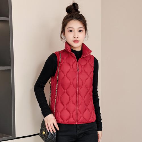 Polyester windproof Women Vest & thermal Solid PC