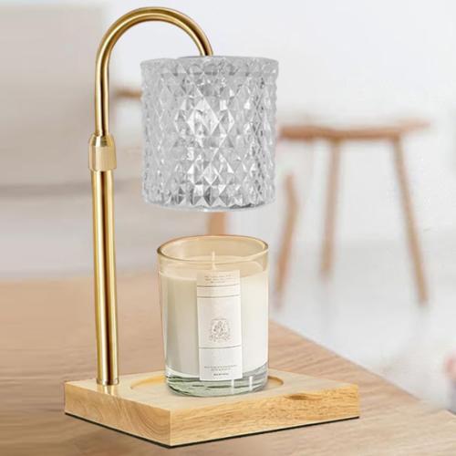 Verre & Bois & Fer Lampes de parfum Argent pièce