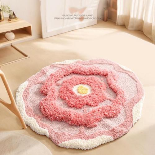 Flocking Fabric Floor Mat for home decoration PC