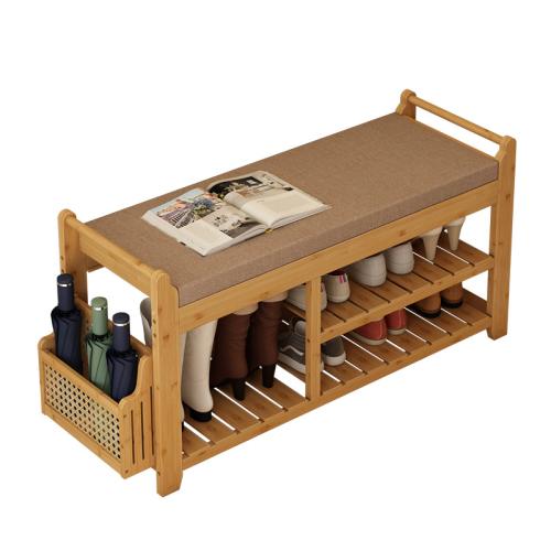 Medium Density Fiberboard & Moso Bamboo Multifunction Shoes Rack Organizer durable Solid PC