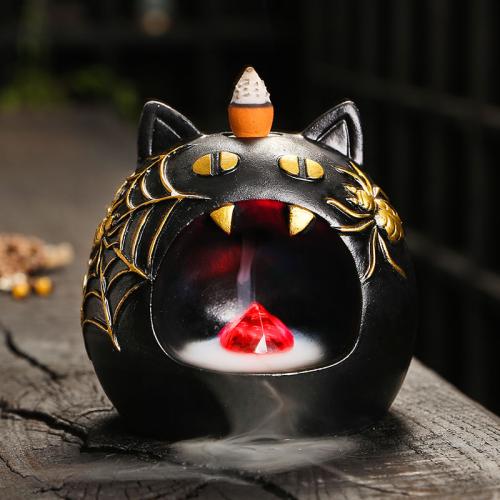 Resin Backflow Burner Halloween Design & for home decoration & durable handmade PC