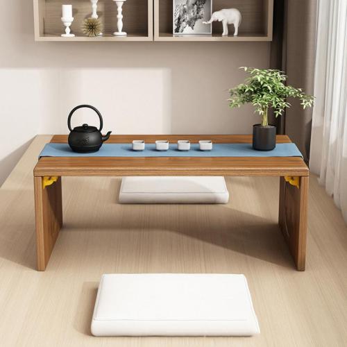 Moso Bamboo Table à thé Solide Brun foncé pièce