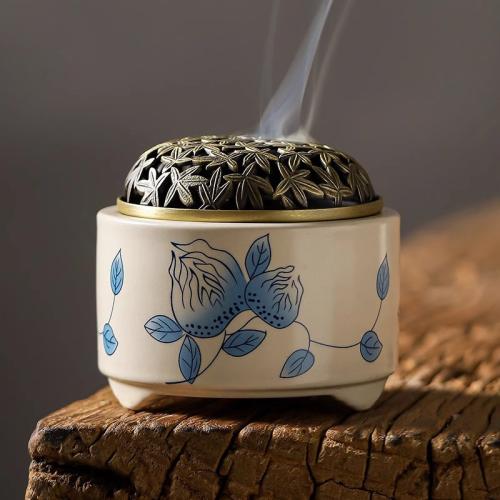 Ceramics Incense Burner for home decoration & durable handmade PC