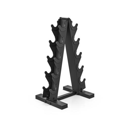 Engineering Plastics & Iron Dumbbell Rack durable & anti-skidding Solid black PC