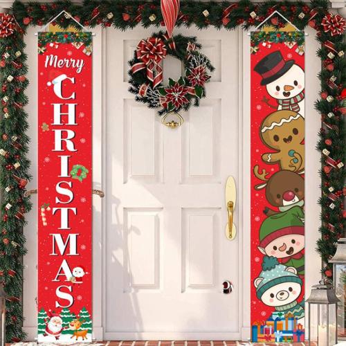 Polyester Fabrics & Oxford Door Hangers & christmas design & two piece Set