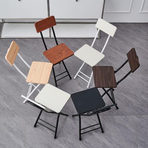 Medium Density Fiberboard & Iron Foldable Chair durable & portable PC