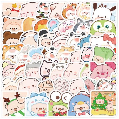 Pressure-Sensitive Adhesive & PVC Decorative Sticker waterproof printed Cartoon Bag