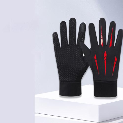 Polyester Outdoor & windproof Sport Gloves can touch screen & anti-skidding & thermal printed Pair