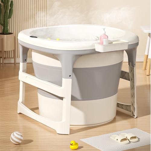 TPE-Thermoplastic Elastomer & Polypropylene-PP Foldable Bathtub gray PC