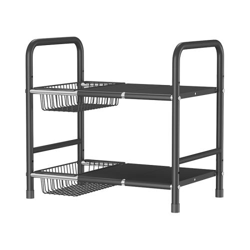 Carbon Steel & Stainless Steel Shelf for storage & durable black PC