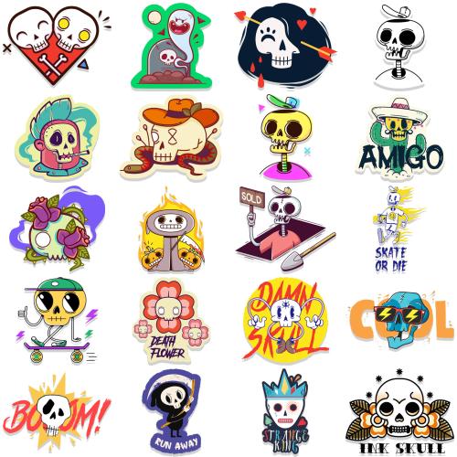 PVC Rubber DIY Decorative Sticker Halloween Design & waterproof mixed pattern Bag