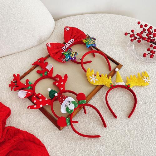 Cloth & Plastic Hair Band christmas design PC