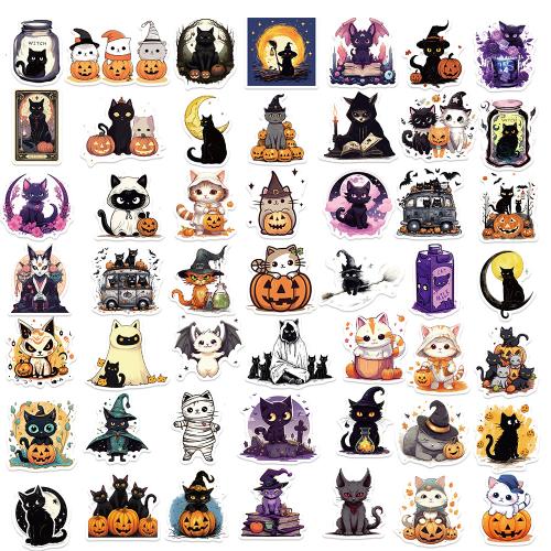 PVC Rubber DIY Decorative Sticker Halloween Design & waterproof mixed pattern Set