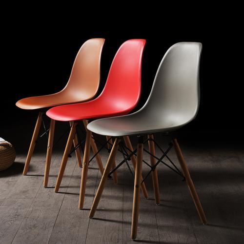 Hêtre & Polypropylène-PP Chaise de maison occasionnelle Solide plus de couleurs pour le choix pièce