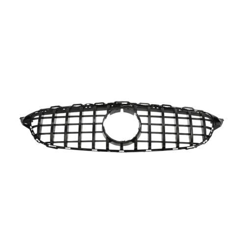 FOR MERCEDES C CLASS W205 C205 C200 C220 GT STYLE GRILLE GLOSS BLACK