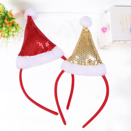 Cloth & Plastic Hair Band christmas design Sequin handmade PC