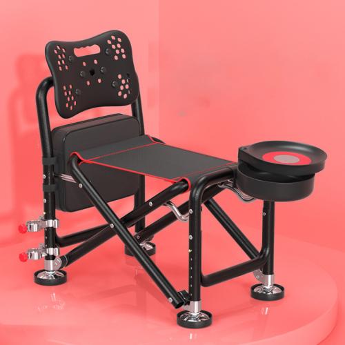 Oxford adjustable Foldable Chair flexible Solid red and black Set