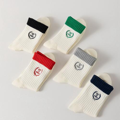 Combed Cotton Men Ankle Sock sweat absorption embroidered letter : Lot