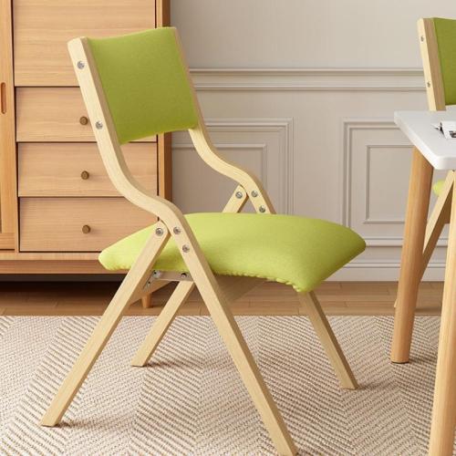 Wood & Linen Foldable Chair durable Solid PC