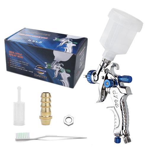 Hvlp Spray Gun Air Spray Gun Paint Sprayer Gun with 1.4/1.7/2.0/2.5mm Nozzles 600ml Capacity Great for Walls Automotive Home Improvement (Green)