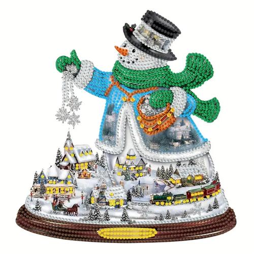 Acrylique Peinture de diamant Snowman Ensemble