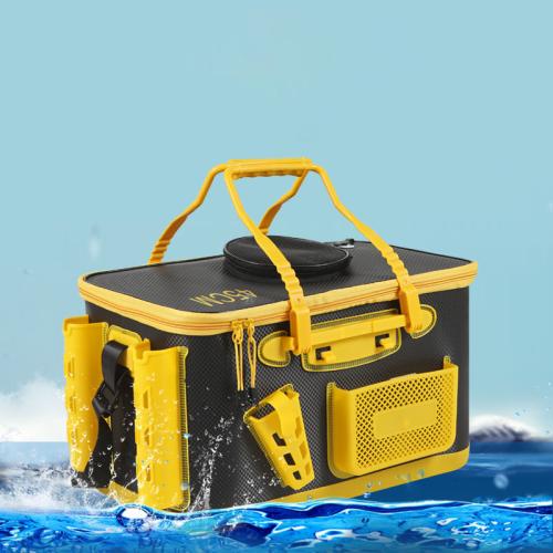 EVA Fishing bucket hardwearing & thicken & waterproof Solid yellow PC